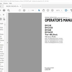 Case DV23E DV23CE DV26E DV26CE Tier 4B (final) Vibratory Roller Operator's Manual - PDF DOWNLOAD