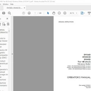 Case DV36D DV45CD DV45D Tier 4B (final) Vibratory Roller Operator's Manual 51523411 - PDF DOWNLOAD