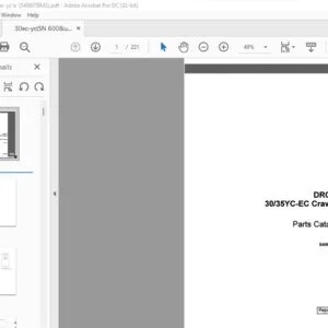 Case Drott 30 35YC-EC Crawler Parts Catalog Manual S406078M3 - PDF DOWNLOAD