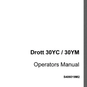 Case Drott 30YC 30YM Operators Manual S406019M2 - PDF DOWNLOAD