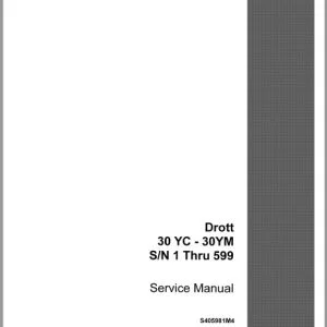 Case Drott 30YC - 30YM Service Manual S405981M4 - PDF DOWNLOAD