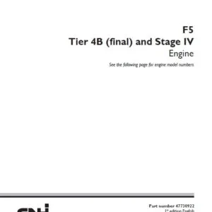 Case F5 Tier 4B (final) & Stage IV Engine Service Manual 47730922 - PDF DOWNLOAD