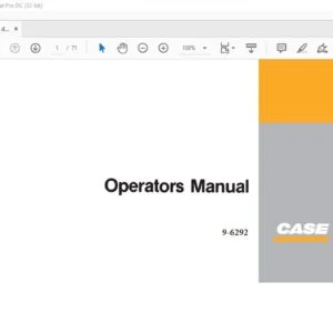 Case FH 30 VH4D Gas 4 Cyl Operators Manual 9-6292 - PDF DOWNLOAD
