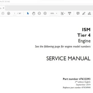 Case ISM Tier 4 Engine Service Manual 47632293 - PDF DOWNLOAD