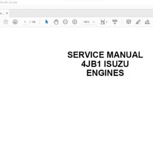 Case ISUZU 4JB1 Engines Service Manual - PDF DOWNLOAD
