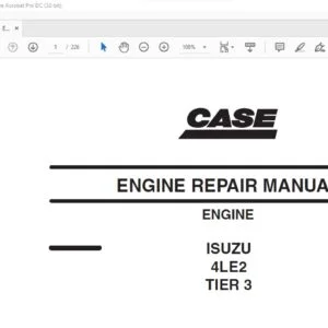 Case ISUZU 4LE2 TIER 3 Engine Repair Manual 87495896 NA - PDF DOWNLOAD