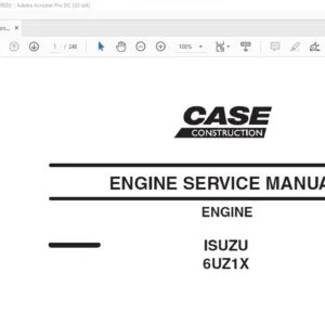 Case ISUZU 6UZ1X Engine Service Manual - PDF DOWNLOAD
