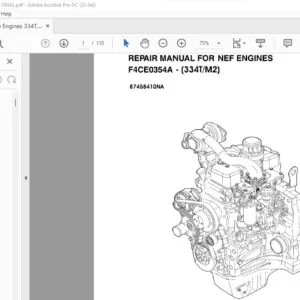 Case NEF Engines 334T M2 Repair Manual 87458410NA - PDF DOWNLOAD