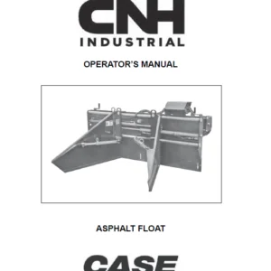 Case New Holland Asphalt Float Operator's Manual - PDF DOWNLOAD