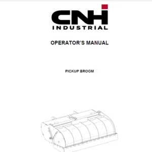 Case New Holland Pickup Broom Operator's Manual - PDF DOWNLOAD