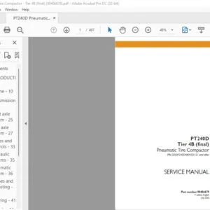 Case PT240D Tier 4B (final) Pneumatic Tire Compactor Service Manual 90406679 - PDF DOWNLOAD