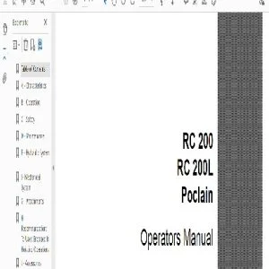 Case RC 200 RC 200L Poclain Operators Manual C01 440-51 - PDF DOWNLOAD