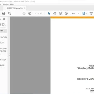 Case SV211 Vibratory Rollers Operator's Manual 87487731 - PDF DOWNLOAD