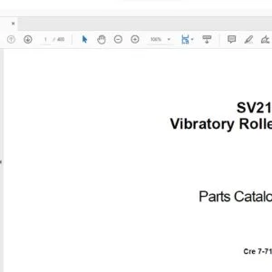 Case SV212 Vibratory Roller Parts Catalog Manual 7-7160 - PDF DOWNLOAD