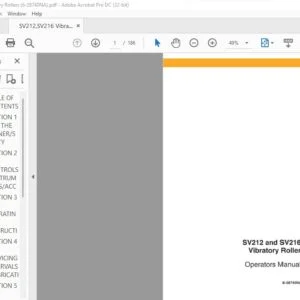 Case SV212 and SV216 Vibratory Roller Operator's Manual 6-28740NA - PDF DOWNLOAD