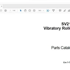 Case SV216 Vibratory Roller Parts Catalog Manual 7-7320 - PDF DOWNLOAD