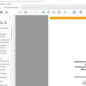 Case Undercarriage & Components Technical Manual 7-10142 NA - PDF DOWNLOAD