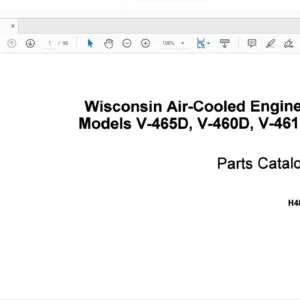 Case V-465D V-460D V-461D Wisconsin Air-Cooled Engines Parts Catalog Manual H4887 - PDF DOWNLOAD