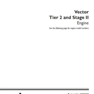 Case Vector Tier 2 & Stage II Engine Service Manual 84586876 - PDF DOWNLOAD
