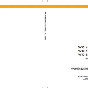 Case WX145 WX165 WX185 TIER3 Operator El Kitabi - PDF DOWNLOAD