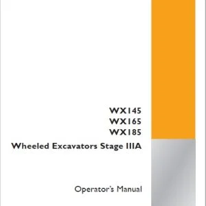 Case WX145 WX165 WX185 Wheeled Excavators Stage IIIA Operator’s Manual 84285662 - PDF DOWNLOAD