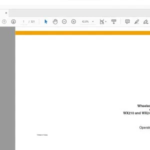 Case WX210 & WX240 Industry Tier 3 Wheeled Hydraulic Excavators Operator's Manual 87618263 - PDF DOWNLOAD
