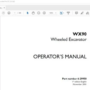 Case WX90 Wheeled Excavator Operator's Manual 6-29950 - PDF DOWNLOAD