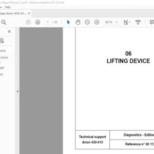Claas Arion 430-410 Diagnostics Repair Manual - PDF DOWNLOAD
