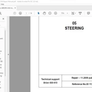 Claas Arion 430-410 Repair Manual - PDF DOWNLOAD