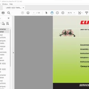 Claas LINER 1650 Twin Assembly instructions Manual_DE_EN_FR_IT_ES - PDF DOWNLOAD