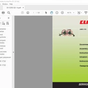 Claas Liner 1750  Assembly instructions Manual_DE_EN_FR_IT_ES - PDF DOWNLOAD