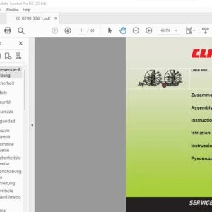 Claas Liner 4000 Assembly instructions Manual_DE_EN_FR_IT_ES - PDF DOWNLOAD