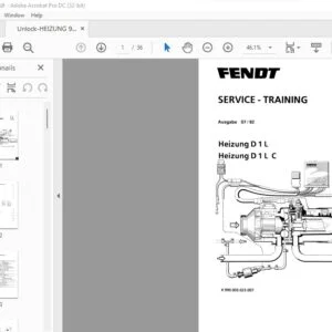 FENDT Heizung D 1 LHeizung D 1 L  C SERVICE - TRAINING Manual - PDF DOWNLOAD