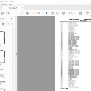 FENDT XYLON 524 Parts Manual -PDF DOWNLOAD