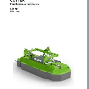Fendt Cutter Faucheuse a tambaurs 310 FZ Manuel de l’ opérateur – PDF DOWNLOAD (French)