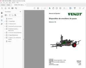 Fendt Dispositivo de envoltura de pacas Rollector 130 Manual del Operador - PDF DOWNLOAD(Spanish)