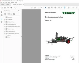Fendt Enrubanneuse de balles Rollector 130 Manuel de l'opérateur - PDF DOWNLOAD (French)