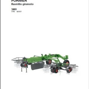 Fendt  FORMER Rastrillo giratorio 1603 Manual del operario  - PDF DOWNLOAD (Spanish)