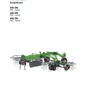 Fendt Former Andaineur 400 DN 426 DN 456 DN Manuel de l'opérateur - PDF DOWNLOAD (French)