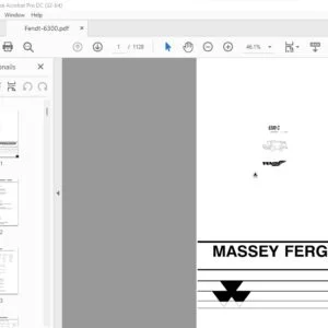 Fendt MASSEY FERGUSON 6300C PARTS Manual - PDF DOWNLOAD