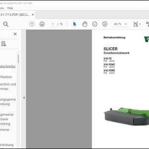 Fendt SLICER Scheibenmahwerk 310 FZ 310 FZKC 310 FZRC Betriebsanleitung - PDF DOWNLOAD (German)
