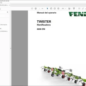 Fendt TWISTER Henificadora 6606 DN Manual del operario - PDF DOWNLOAD (Spanish)