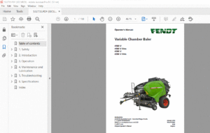 Fendt Variable Chamber Baler 4160 V 4160 V Xtra 4180 V 4180 V Xtra Operator's Manual - PDF DOWNLOAD