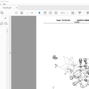 Fendt - XYLON 524 Parts Manual - PDF DOWNLOAD