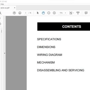 Kubota AV16 38 55 65 Diesel Workshop Manual - PDF DOWNLOAD