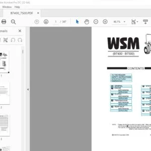 Kubota B7400-B7500 Tractor Workshop Manual - PDF DOWNLOAD