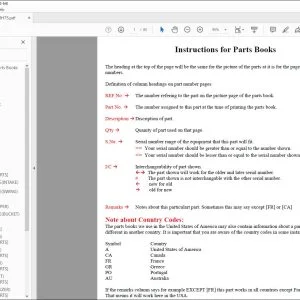 Kubota BH75 Instructions for Parts Manual - PDF DOWNLOAD