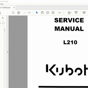 Kubota L210 Tractor Service Manual - PDF DOWNLOAD