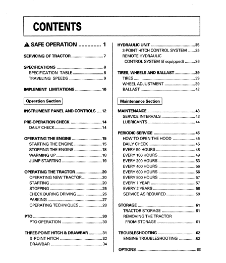 Kubota M4700•M5400 Tractor Operator's Manual - PDF DOWNLOAD ...