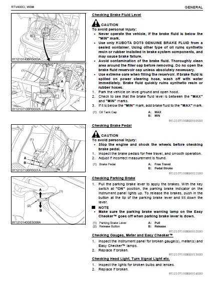 Kubota RTV400Ci Utility Vehicle Workshop Manual - PDF DOWNLOAD ...